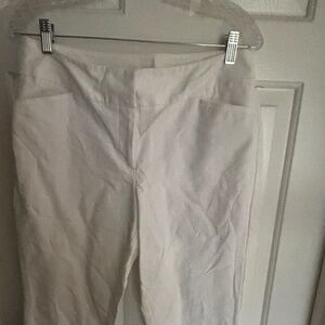 Ann Taylor White Curvy Dress Pants w/Pockets Size 8